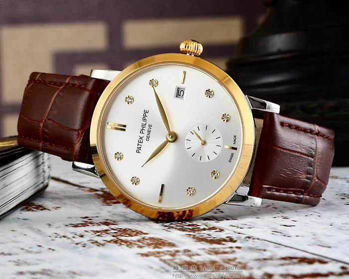 百達翡麗PATEK PHILPPE 全自動機械機芯 防劃花高級藍寶石鏡面 精品男士腕表  wssb3575